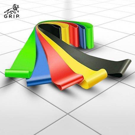 Grip Resistance Bands / Training Bands / Elastic Bands (Set Of 5) With Different Resistance Strength Level For Squats, Hips, Legs, Butt, Glutes And Full Body Workouts At Home, Gym Or While Travelling.