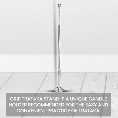 Grip Stainless Steel Trataka Candle StandTrataka standGrip Stainless Steel Trataka Candle Stand For Opening Third Eye Meditation