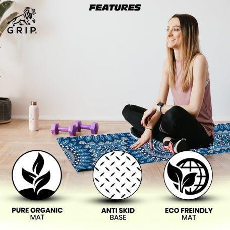 Grip Suede Yoga Mats 24 Inches X 72 Inches, 7MM Thickness, Suede Yoga Mats For Men & Women..