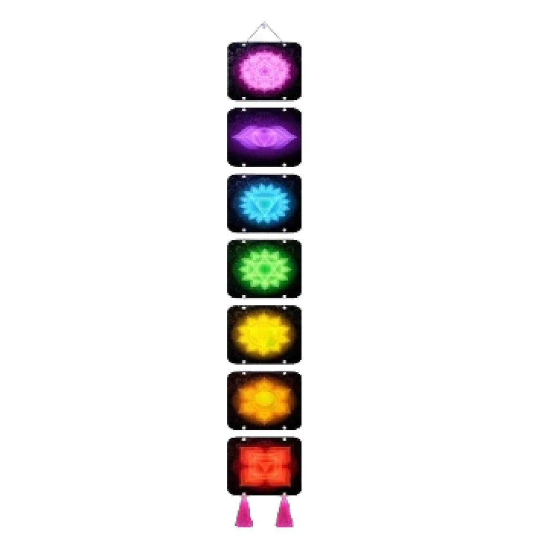 Grip Wall Hanging 7 Chakras Design, Yoga Meditation Hippie Psychedelic Boho, Decorative Items For HomeYoga toolGrip Wall Hanging 7 Chakras Design | Decorative Items For Home