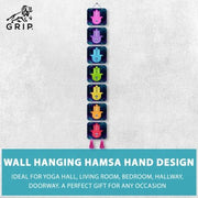 Grip Wall Hanging Hamsa Hand Design, Decorative Items For Home, With High Quality Digital Print - CBD Store India