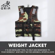 Grip Weight Jacket, Increase The Challenge Of Bodyweight And Resistance Activities - 10 Kgs - CBD Store India