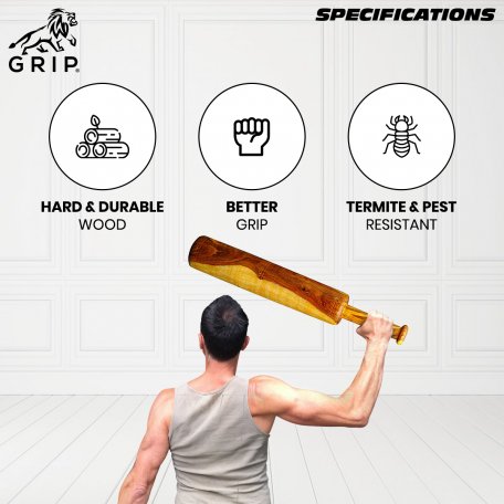 Grip Wooden Mugdar - CBD Store India