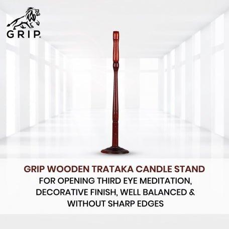 Grip Wooden Trataka Candle Stand For Opening Third Eye Meditation, Decorative Finish, Well Balanced & Without Sharp EdgesTrataka standGrip Wooden Trataka Candle Stand For Opening Third Eye Meditation