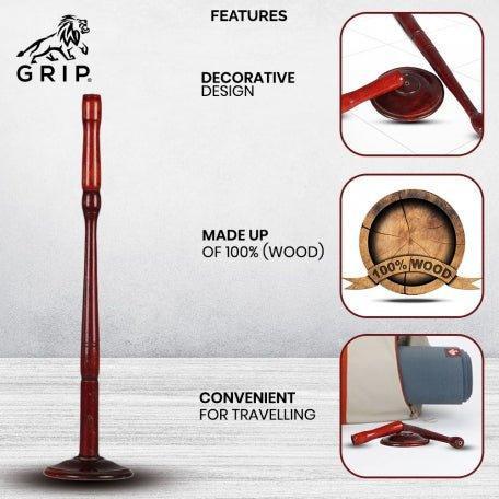 Grip Wooden Trataka Candle Stand For Opening Third Eye Meditation, Decorative Finish, Well Balanced & Without Sharp Edges.