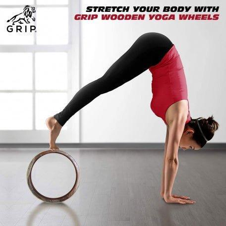Grip Wooden Yoga Wheel-A Perfect Prop For Any Level Of Yoga Enthusiast.
