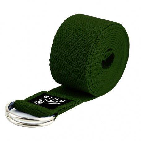 Grip Yoga Belt For Stretching, Yoga, Pilates, Gym, Physical Fitness To Gain Flexibility & Achieve Difficult Poses | 2.5 Meter Premium Cotton | Eco Friendly | Easy To Use | Durable | Green ColorYoga toolGrip Yoga Belt For Stretching, Yoga, Pilates, Gym, Physical Fitness 
