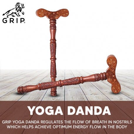 Grip Yoga Danda, It Regulates The Flow Of BREATH In Nostrils, Which Helps Achieve Optimum Energy Flow In The Body. - CBD Store India