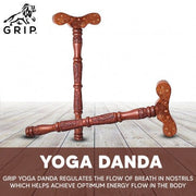 Grip Yoga Danda, It Regulates The Flow Of BREATH In Nostrils, Which Helps Achieve Optimum Energy Flow In The Body. - CBD Store India