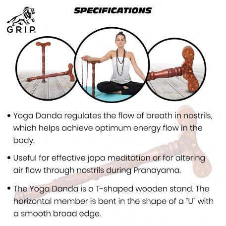 Grip Yoga Danda, It Regulates The Flow Of BREATH In Nostrils, Which Helps Achieve Optimum Energy Flow In The Body.Yoga toolGrip Yoga Danda | An ancient device designed by yogis centuries ago