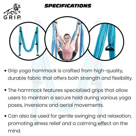 Grip Yoga Hammock With Handles - CBD Store India