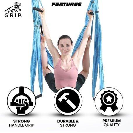 Grip Yoga Hammock With Handles.