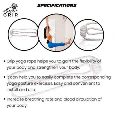 Grip Yoga Rope, Helps You To Gain The Flexibility Of Your Body And Strengthen Your Body.