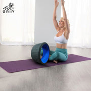 Grip Yoga Wheel - A Perfect Prop For Any Level Of Yoga Enthusiast, Help Stretch And Massage The Thoracic And Lumbar Region Muscles Improving Strength, Flexibility, And Balance, High Quality; 13 Inches Diameter | Blue Color - CBD Store India