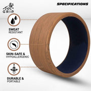 Grip Yoga Wheel - A Perfect Prop For Any Level Of Yoga Enthusiast, Help Stretch And Massage The Thoracic And Lumbar Region Muscles Improving Strength, Flexibility, And Balance, Standard Quality; 13 Inches Diameter - CBD Store India