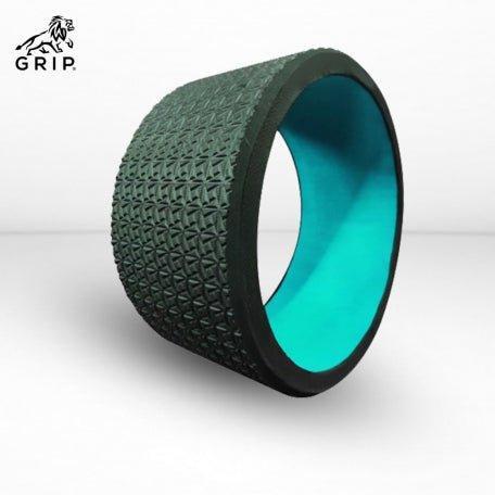 Grip Yoga Wheel - A Perfect Prop For Any Level Of Yoga Enthusiast, Help Stretch And Massage The Thoracic And Lumbar Region Muscles Improving Strength, Flexibility, And Balance, High Quality; 13 Inches Diameter | Green Color.