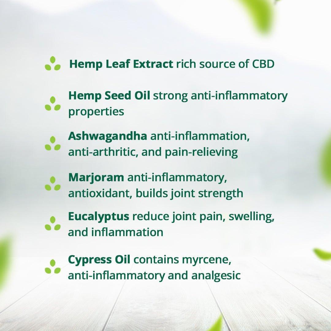 Hampa Wellness - Arthritis Intense Relief and Care Oil.