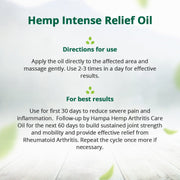 Hampa Wellness - Arthritis Intense Relief and Care Oil - CBD Store India