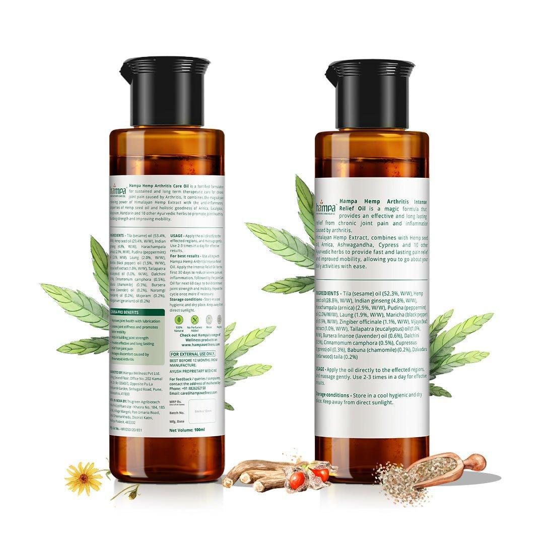 Hampa Wellness - Arthritis Intense Relief and Care Oil.