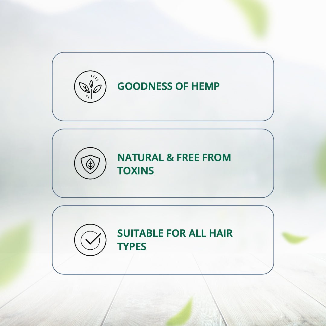 Hampa Wellness - Hemp Amla Hair Oil 100ml + Hemp Lush Hair Shampoo 200ml Combo - CBD Store India