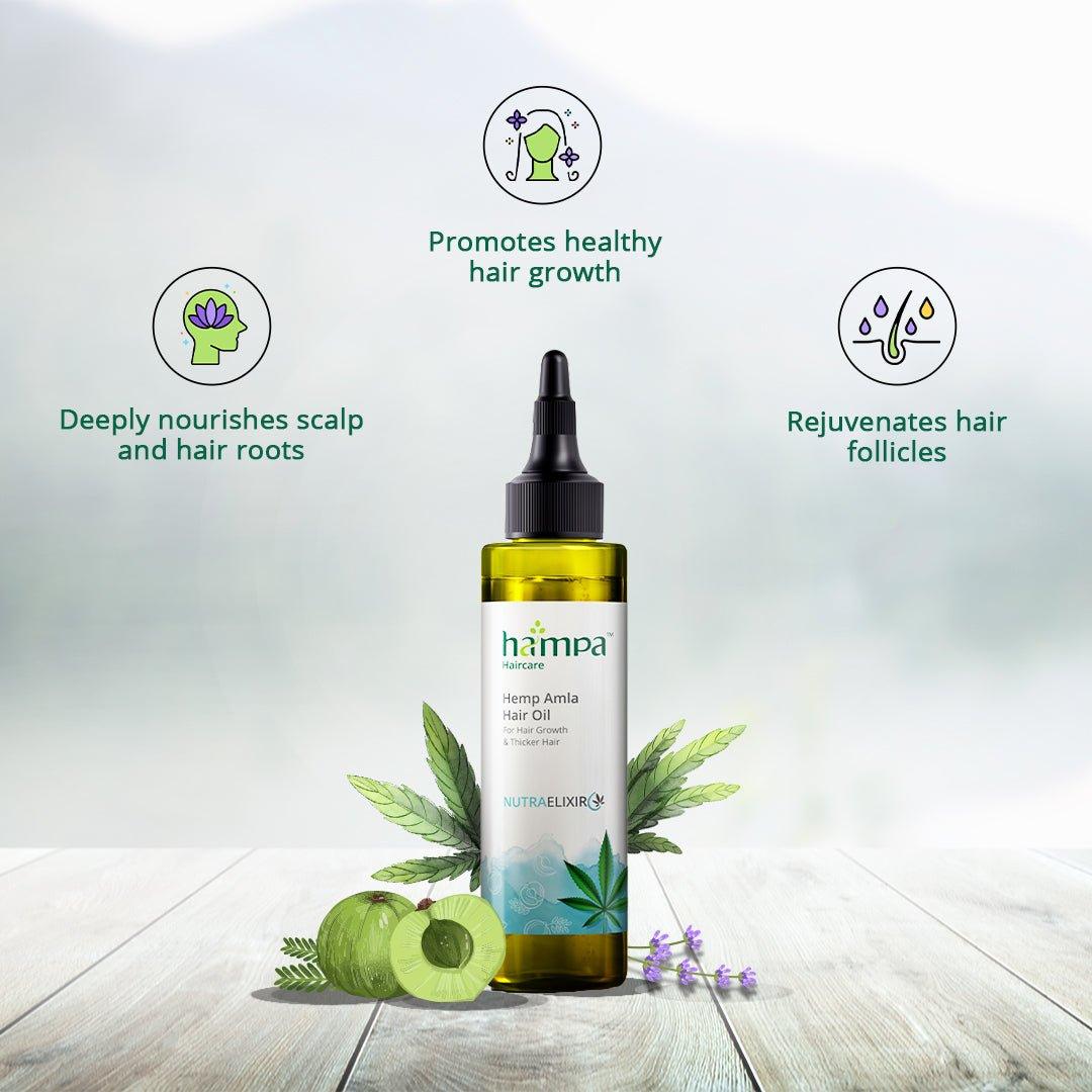 Hampa Wellness - Hemp Amla Hair OilHemp Hair OilHampa Wellness Hemp Amla Hair Oil - Hair Growth | Nourishing