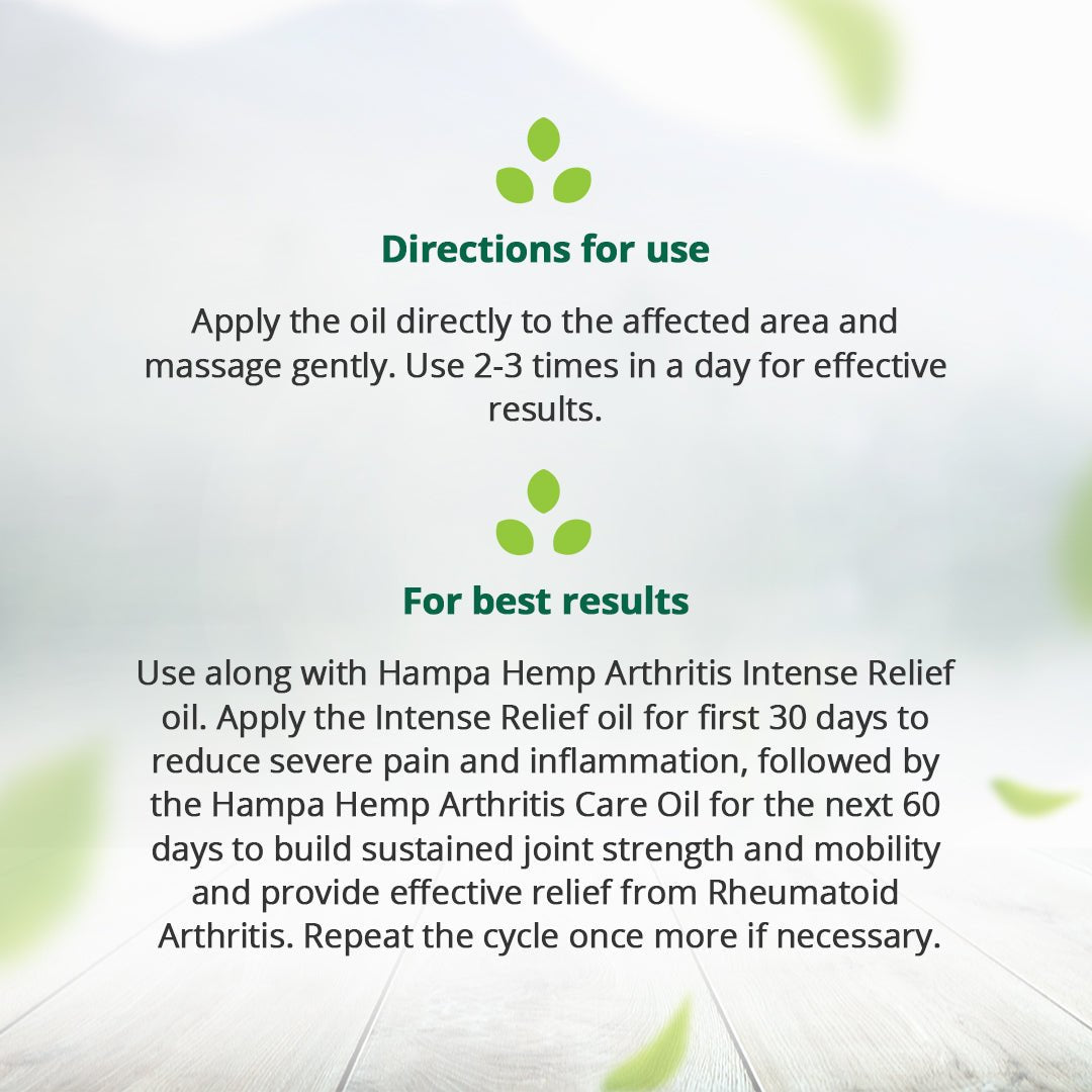 Hampa Wellness - Hemp Arthritis Care Oil - CBD Store India