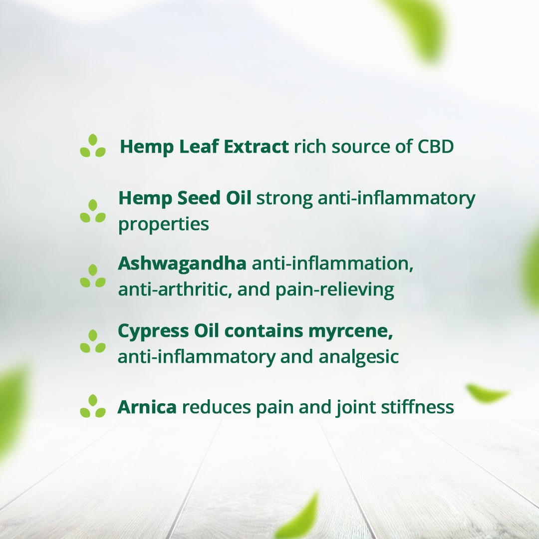 Hampa Wellness - Hemp Arthritis Intense Relief Oil - CBD Store India