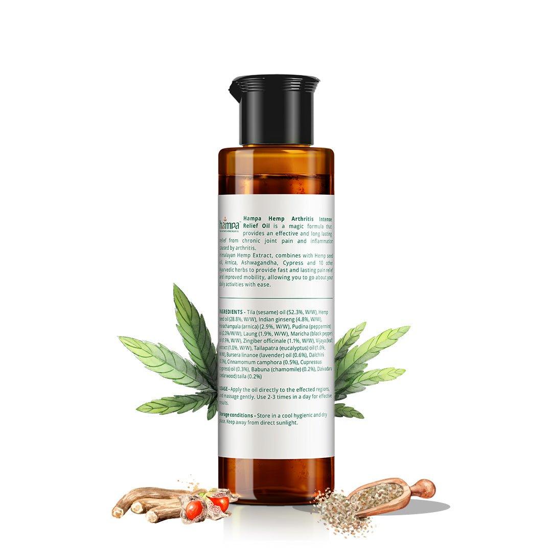 Hampa Wellness - Hemp Arthritis Intense Relief OilCBD OilHemp Arthritis Relief Oil - Hampa Wellness | Natural Pain Relief