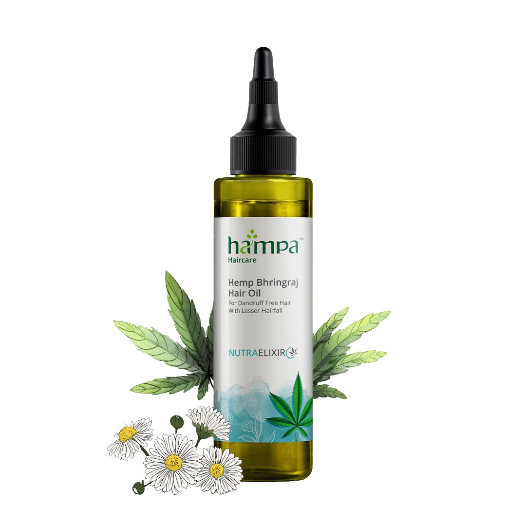 Hampa Wellness - Hemp Bhringraj Hair Oil - CBD Store India