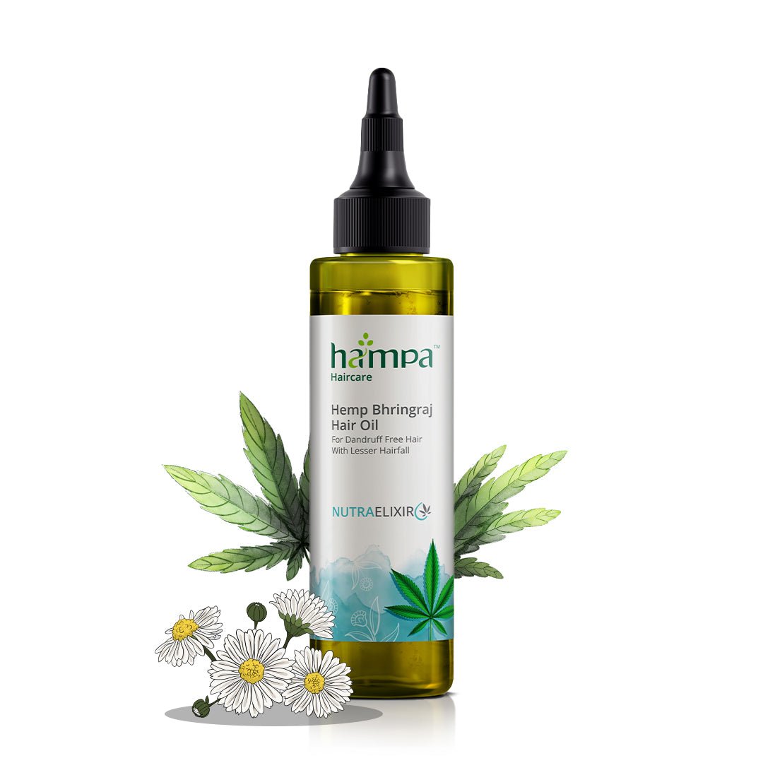 Hampa Wellness - Hemp Bhringraj Hair Oil - CBD Store India