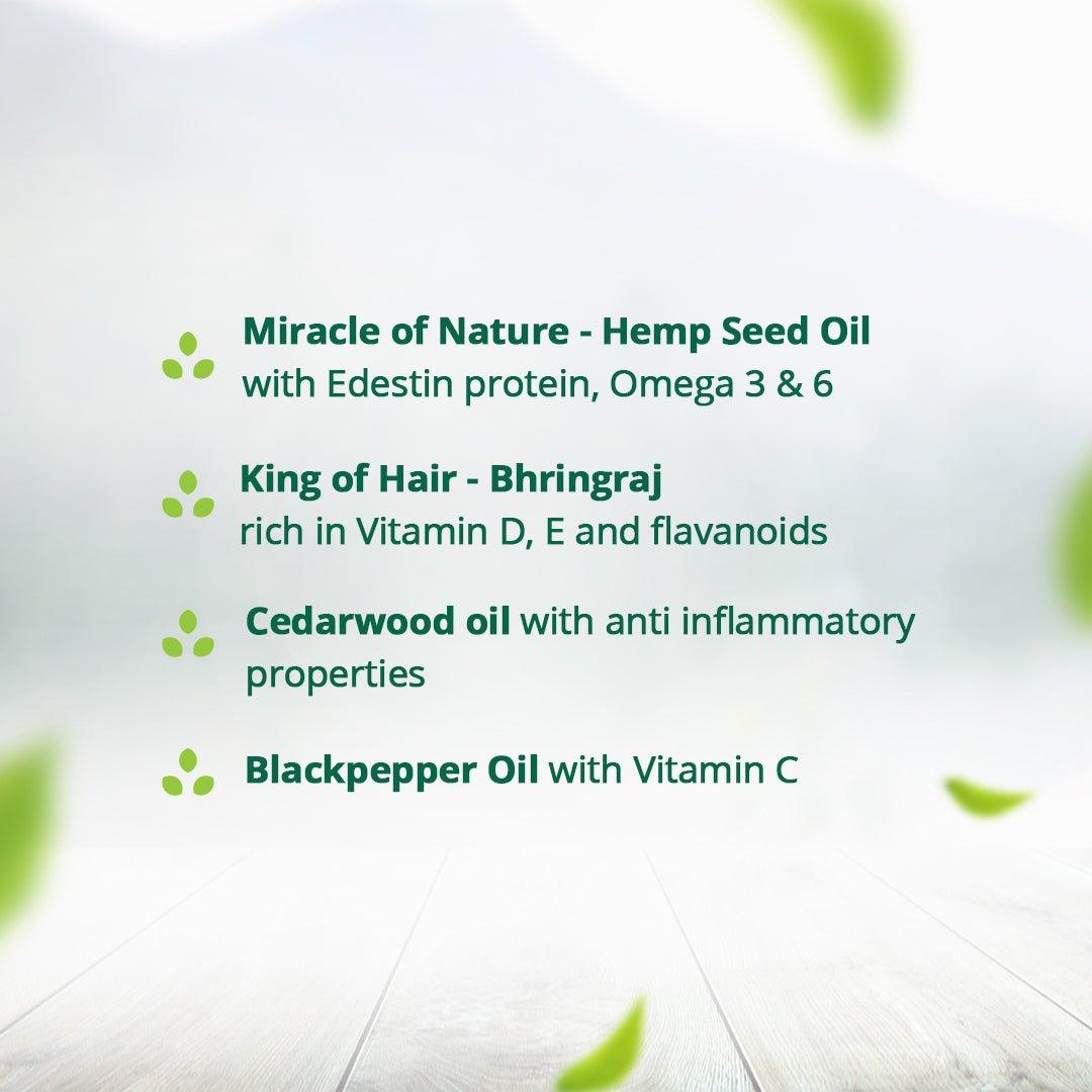 Hampa Wellness - Hemp Bhringraj Hair OilHemp Hair OilHampa Wellness - Hemp Bhringraj Hair Oil | Hair Fall & Dandruff