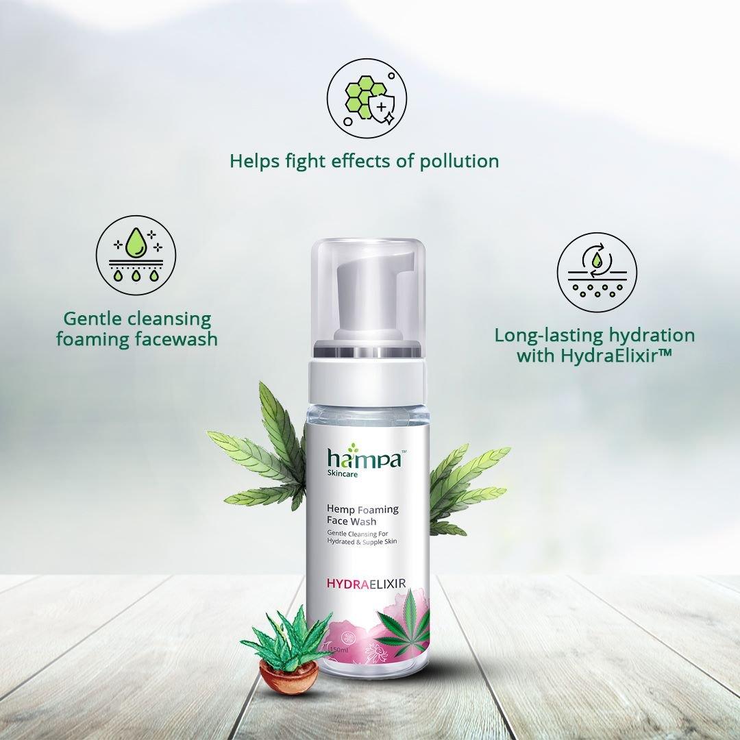 Hampa Wellness - Hemp Foaming Facewash - 150mlFacewashHampa Wellness - Hemp Foaming Facewash | Pollution Sheild