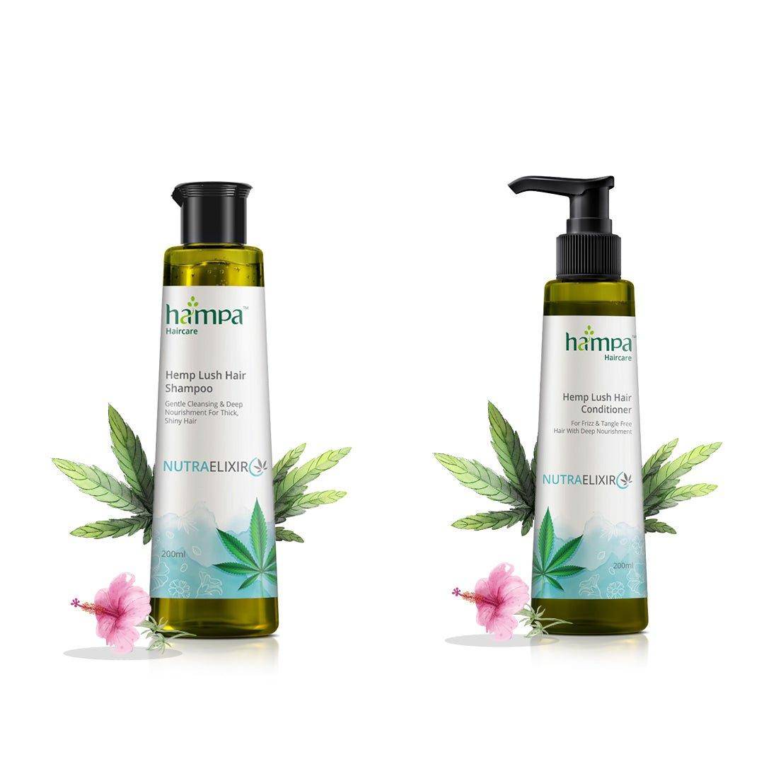 Hampa Wellness - Hemp Lush Hair Shampoo 200ml + Hemp Lush Hair Conditioner 200mlShampoo + ConditionerHepa Wellness Hemp Hair Shampoo & Conditioner 200ml