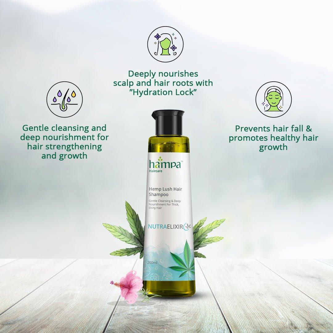 Hampa Wellness - Hemp Lush Hair ShampooHemp Hair ShampooHampa Hemp Hair Shampoo - Nourishing & Cleansing | 200ml