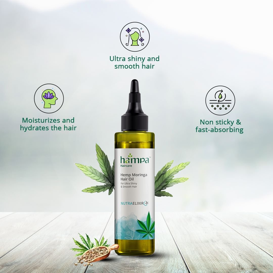 Hampa Wellness - Hemp Moringa Oil - CBD Store India