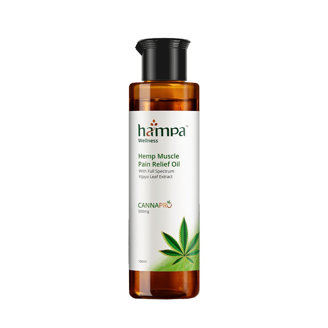 Hampa Wellness - Hemp Muscle Pain Relief Oil - CBD Store India