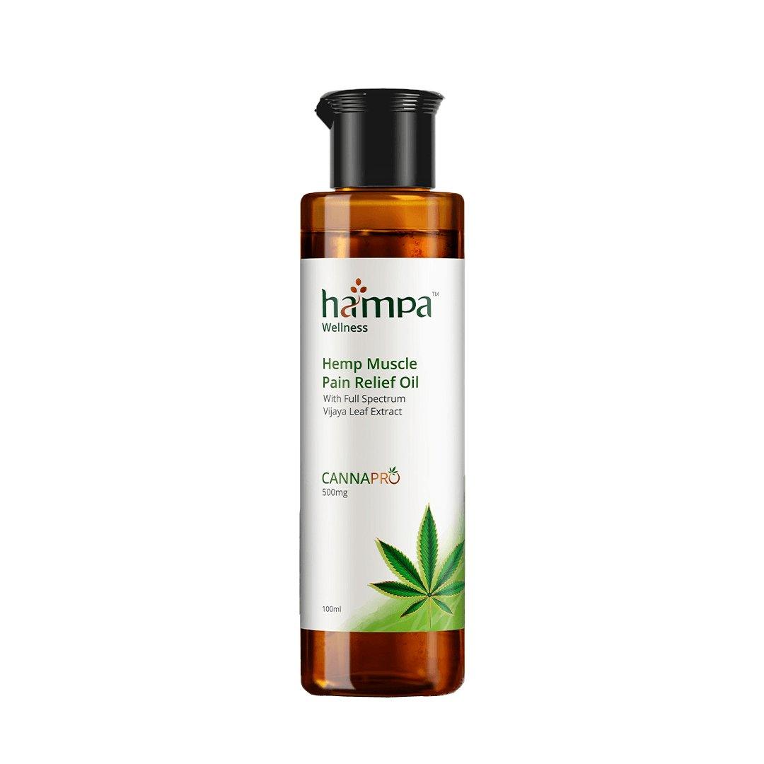Hampa Wellness - Hemp Muscle Pain Relief OilCBD Massage OilHampa Hemp Muscle Relief - Fast Ayurvedic Oil