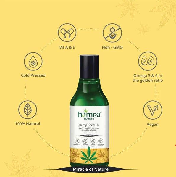 Hampa Wellness - Hemp Seed Oil - CBD Store India
