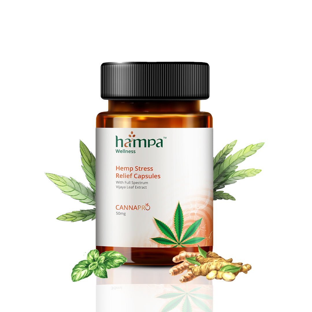 Hampa Wellness - Hemp Stress Relief Capsules - CBD Store India