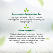 Hampa Wellness - Vijaya Extract Tincture for Pets (2.5%) | 100% Natural Full spectrum Hemp Extract oil with the magic of CBD - CBD Store India