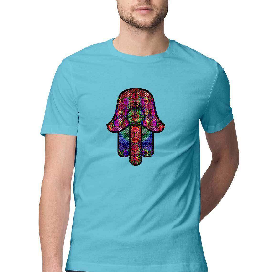 Hamsa Evil Slayer Graphic Men's T-Shirt - CBD Store India