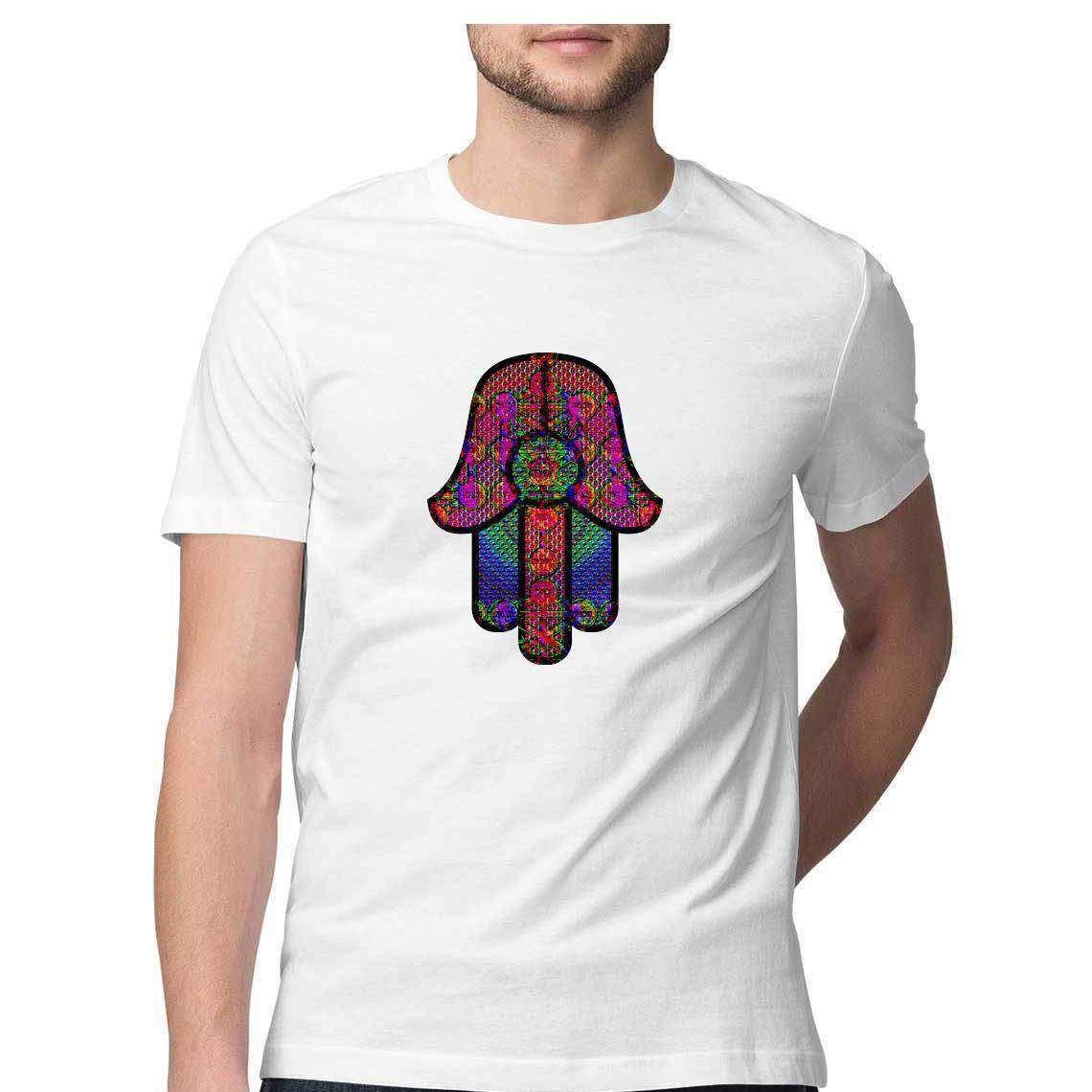 Hamsa Evil Slayer Graphic Men's T-Shirt.