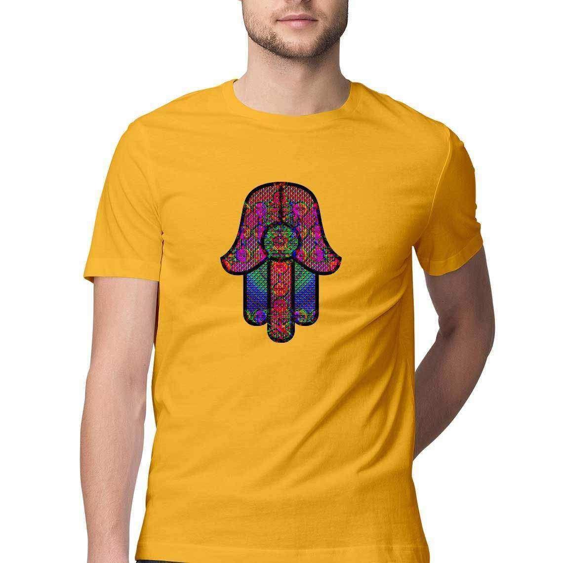 Hamsa Evil Slayer Graphic Men's T-Shirt.