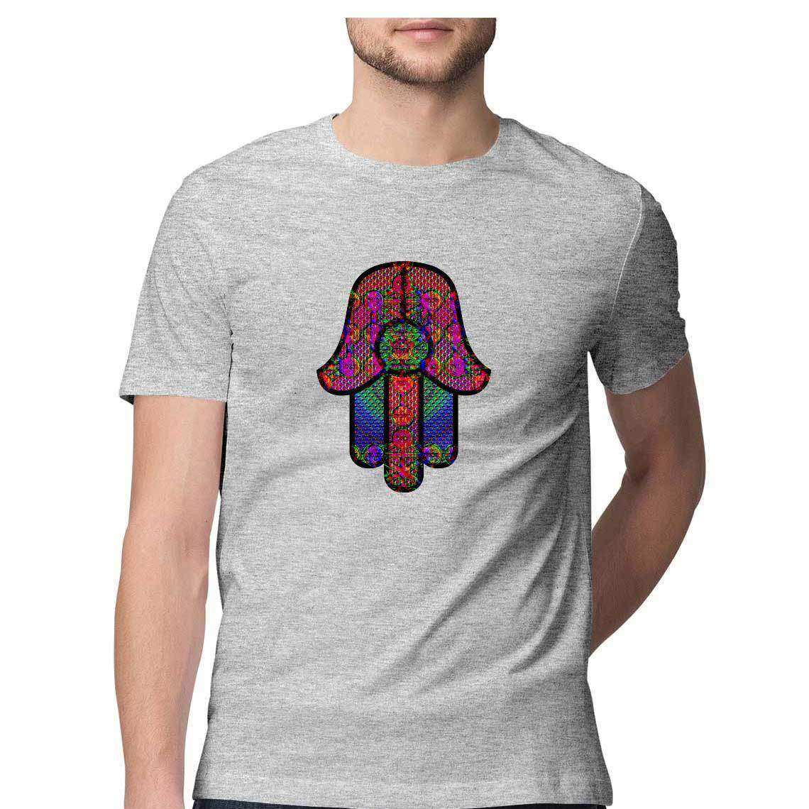 Hamsa Evil Slayer Graphic Men's T-Shirt - CBD Store India