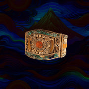 Healing Artefact - Tibetan Turquoise & Coral Sacred Bracelet - CBD Store India