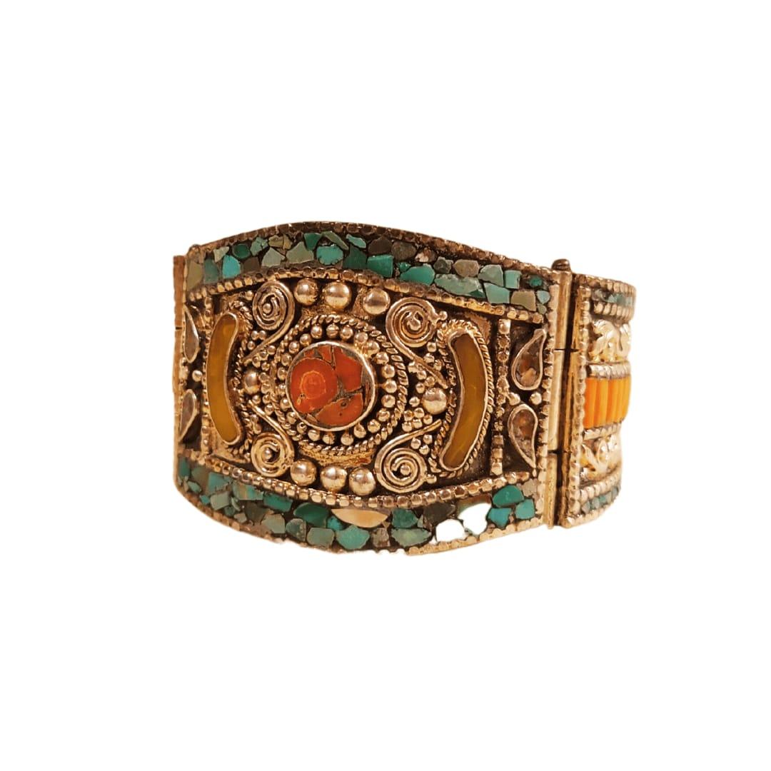Healing Artefact - Tibetan Turquoise & Coral Sacred BraceletHealing ArtifactsTibetan Turquoise Bracelet - Healing Artefact | Gemstone Jewelry