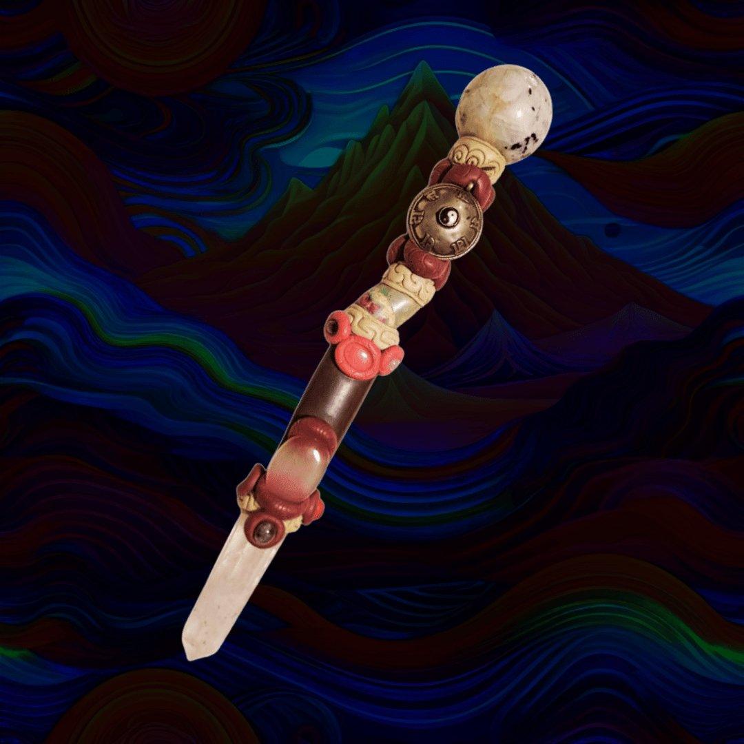 Healing Artefacts - Tibetan Wand Of BalanceHealing ArtifactsTibetan Wand of Balance - Spiritual Tool | Healing Gemstones