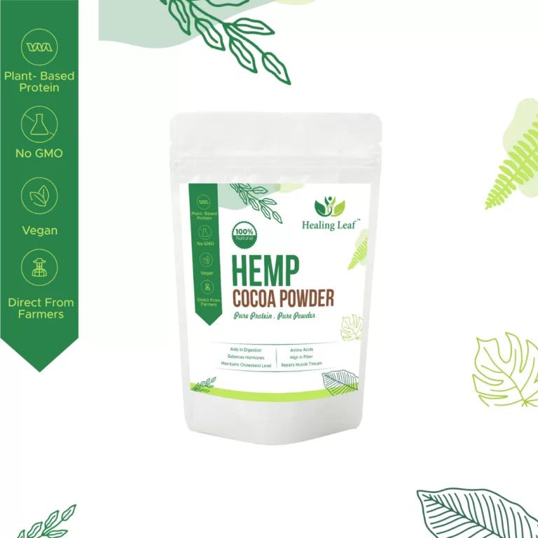 Healing Leaf - Hemp Cocoa Powder – 250 gm (Human) - CBD Store India