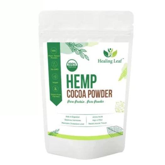 Healing Leaf - Hemp Cocoa Powder - 250 gm (Human)hemp proteinHealing Leaf Hemp Cocoa Protein Powder - Pure Energy