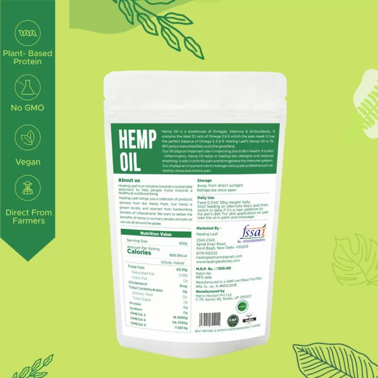 Healing Leaf - Hemp Oil for Pets - CBD Store India